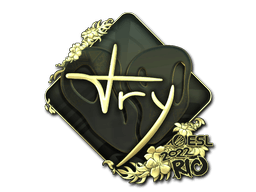 Sticker | TRY (Gold) | Rio 2022