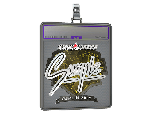 Sticker Slab | s1mple (Foil) | Berlin 2019