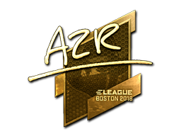 Sticker | AZR (Gold) | Boston 2018