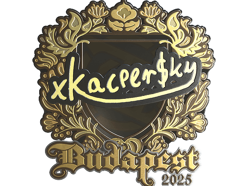 Sticker | xKacpersky (Gold) | Budapest 2025