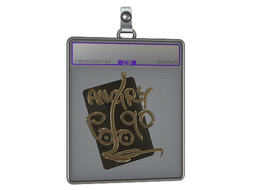 Sticker Slab | Hello P90 (Gold)