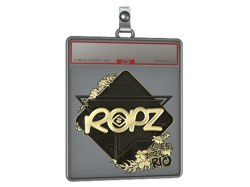 Sticker Slab | ropz (Gold) | Rio 2022