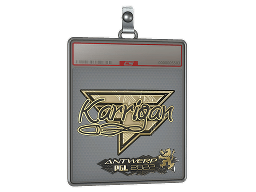 Sticker Slab | karrigan (Gold) | Antwerp 2022