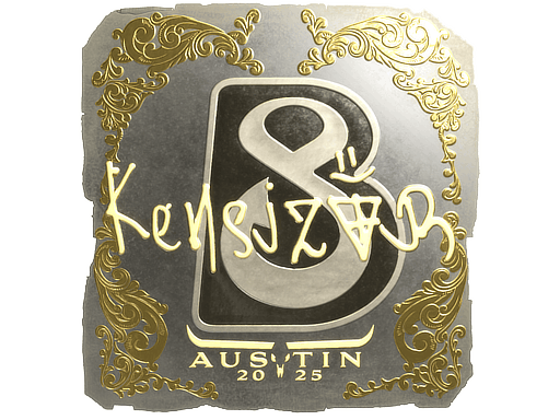 Sticker | kensizor (Gold) | Austin 2025