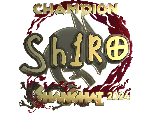 Sticker | sh1ro (Gold, Champion) | Shanghai 2024