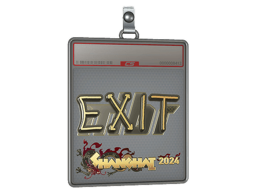 Sticker Slab | exit (Gold) | Shanghai 2024