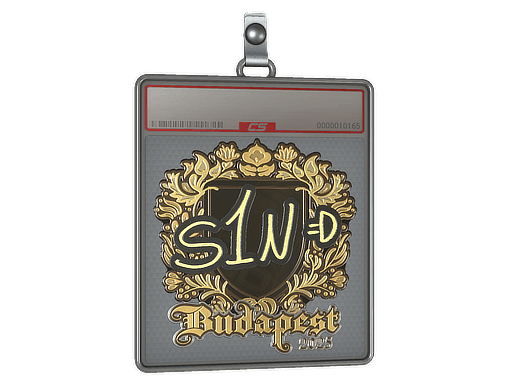 Sticker Slab | s1n (Gold) | Budapest 2025