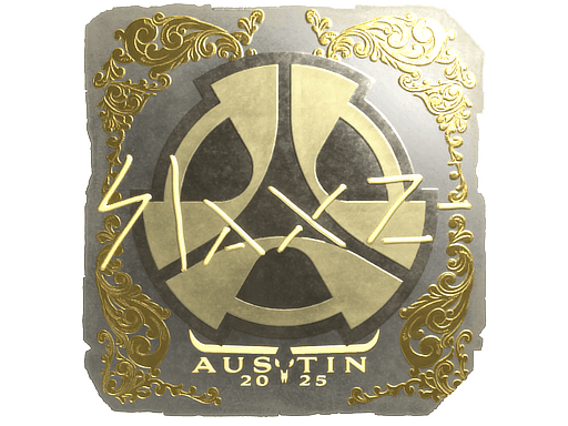 Sticker | slaxz- (Gold) | Austin 2025