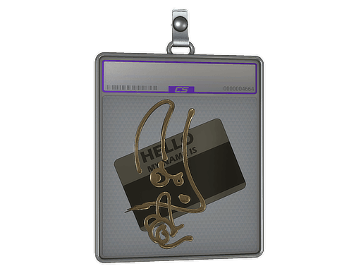 Sticker Slab | Hello M4A1-S (Gold)