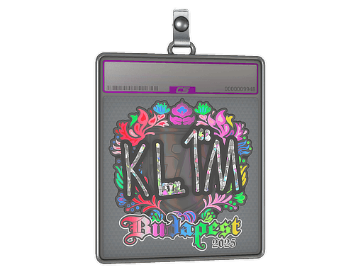 Sticker Slab | kl1m (Holo) | Budapest 2025