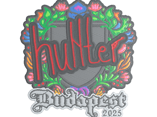 Sticker | huNter- (Embroidered) | Budapest 2025