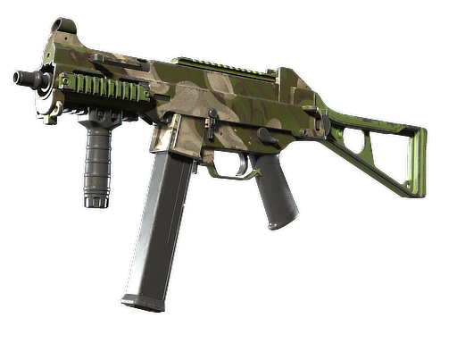 UMP-45 | Green Swirl - Field-Tested