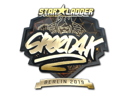 Sticker | speed4k (Gold) | Berlin 2019