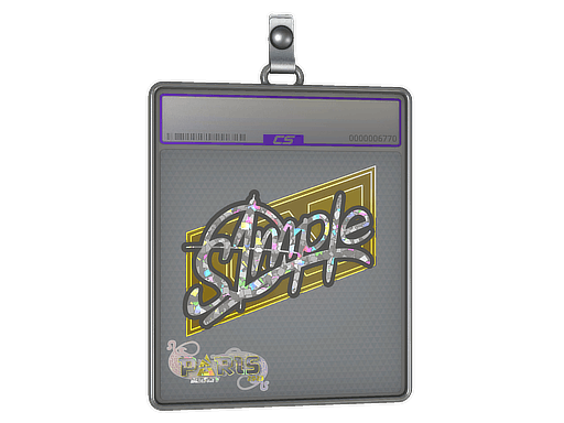 Sticker Slab | s1mple (Glitter) | Paris 2023