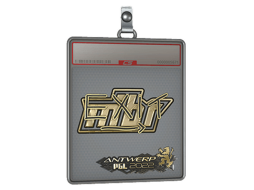 Sticker Slab | exit (Gold) | Antwerp 2022