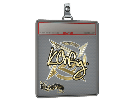 Sticker Slab | k0nfig (Gold) | Paris 2023