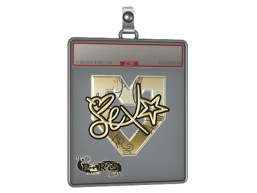 Sticker Slab | dexter (Gold) | Paris 2023