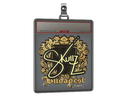 Sticker Slab | skullz (Gold) | Budapest 2025