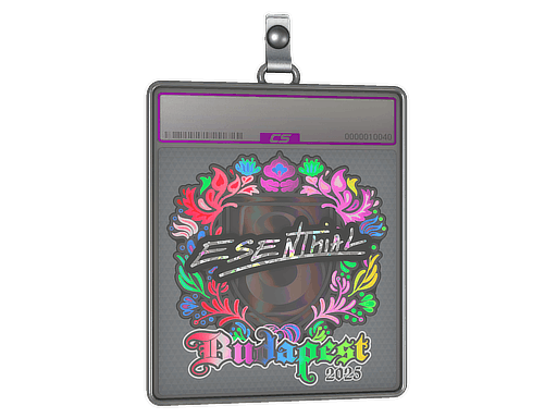 Sticker Slab | esenthial (Holo) | Budapest 2025