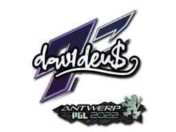 Sticker | dav1d (Glitter) | Antwerp 2022