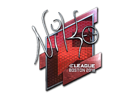 Sticker | NiKo (Foil) | Boston 2018