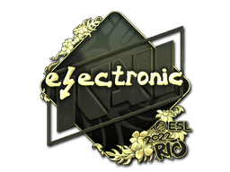 Sticker | electronic (Gold) | Rio 2022