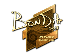 Sticker | bondik (Gold) | Boston 2018