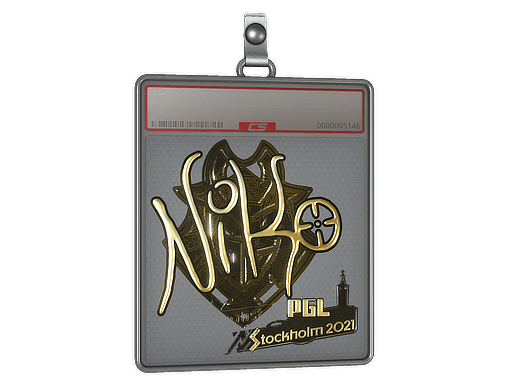 Sticker Slab | NiKo (Gold) | Stockholm 2021