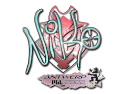 Sticker | NiKo (Holo) | Antwerp 2022