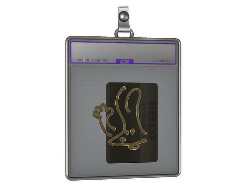 Sticker Slab | Hello FAMAS (Gold)