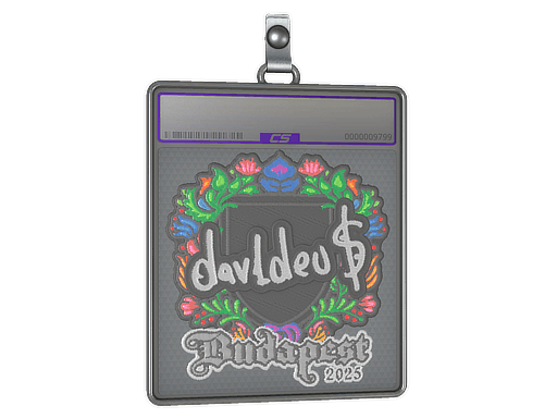 Sticker Slab | dav1deuS (Embroidered) | Budapest 2025