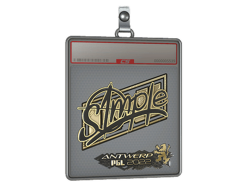 Sticker Slab | s1mple (Gold) | Antwerp 2022