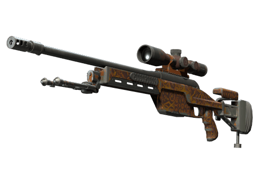 SSG 08 | Orange Filigree - Field-Tested