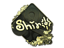Sticker | sh1ro (Gold) | Rio 2022
