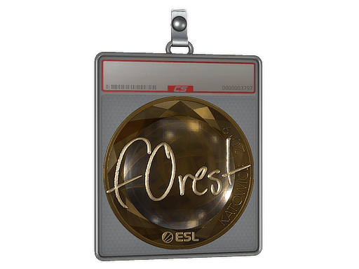 Sticker Slab | f0rest (Gold) | Katowice 2019