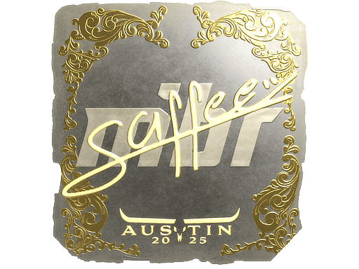Sticker | saffee (Gold) | Austin 2025