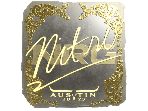 Sticker | nitr0 (Gold) | Austin 2025