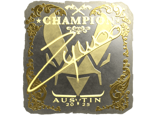 Sticker | ZywOo (Gold, Champion) | Austin 2025