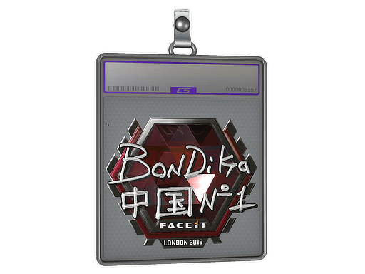 Sticker Slab | bondik (Foil) | London 2018