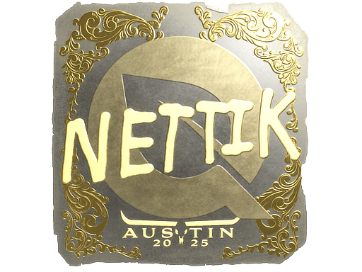 Sticker | nettik (Gold) | Austin 2025