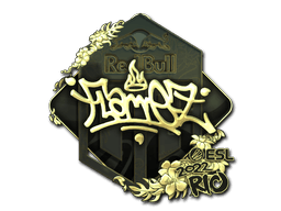 Sticker | FlameZ (Gold) | Rio 2022