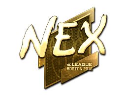 Sticker | nex (Gold) | Boston 2018