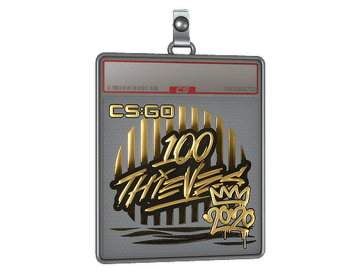 Sticker Slab | 100 Thieves (Gold) | 2020 RMR