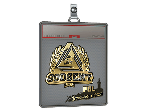 Sticker Slab | GODSENT (Gold) | Stockholm 2021