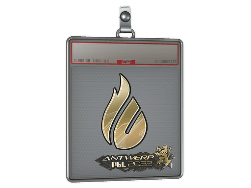 Sticker Slab | Copenhagen Flames (Gold) | Antwerp 2022