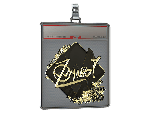 Sticker Slab | ZywOo (Gold) | Rio 2022