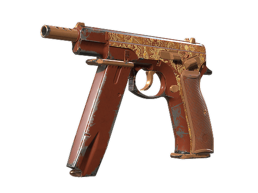 CZ75-Auto | Honey Paisley - Field-Tested