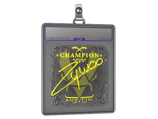 Sticker Slab | ZywOo (Foil, Champion) | Austin 2025