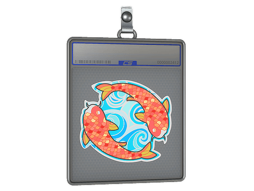 Sticker Slab | Twin Koi