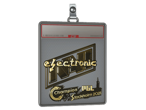 Sticker Slab | electroNic (Gold) | Stockholm 2021